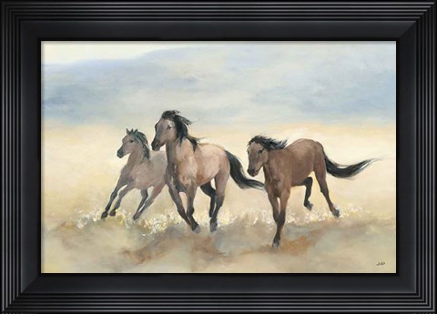 Framed Wild Mustangs Print