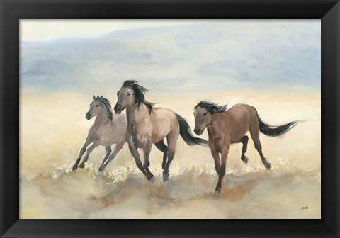 Framed Wild Mustangs Print