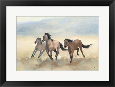 Framed Wild Mustangs Print