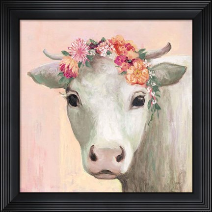 Framed Festival Girl II Pink Print