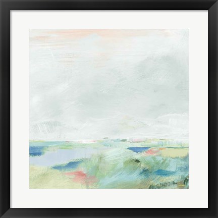 Framed Blue Horizon Sq II Print