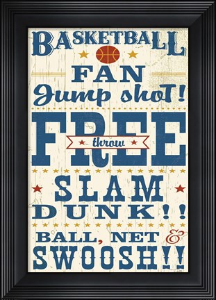 Framed Sports Lovers IV Red v2 Print