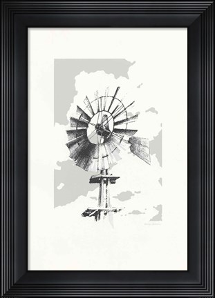 Framed Texas Wind Neutral Print