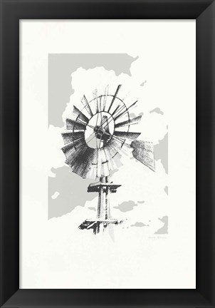 Framed Texas Wind Neutral Print