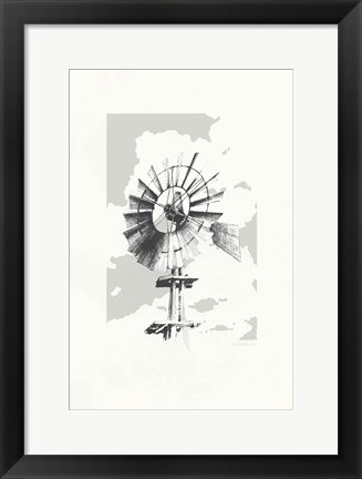 Framed Texas Wind Neutral Print