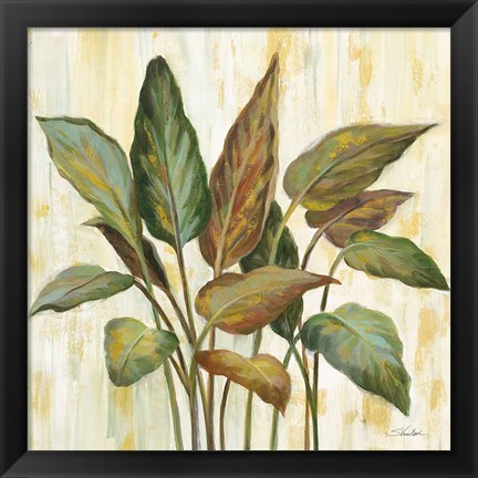 Framed Fall Greenhouse Leaves Print