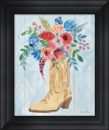 Framed Cowgirl II Print