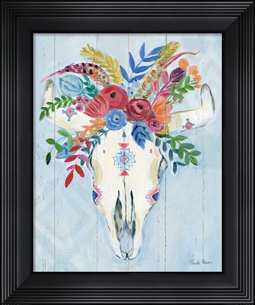 Framed Cowgirl I Print