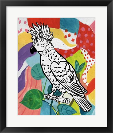 Framed Jungle Cockatoo Print