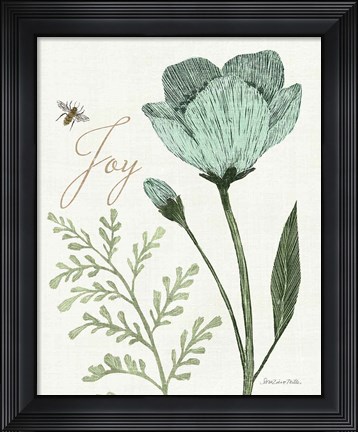 Framed Springtime I v2 Joy Print