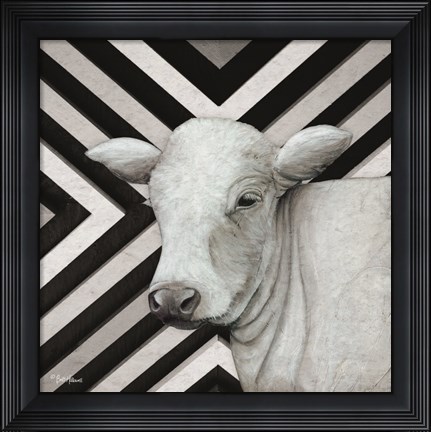 Framed January Cow II Print
