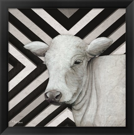 Framed January Cow II Print