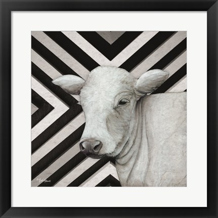 Framed January Cow II Print