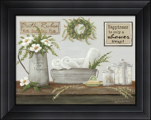 Framed Fresh Towels Print