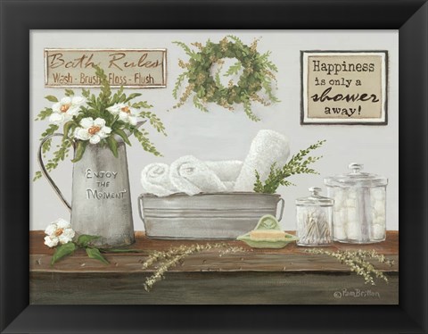 Framed Fresh Towels Print