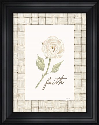 Framed Faith Flower Print