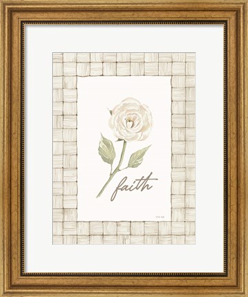 Framed Faith Flower Print