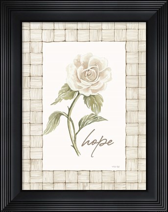 Framed Hope Flower Print