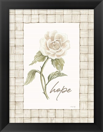 Framed Hope Flower Print