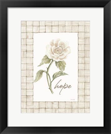 Framed Hope Flower Print