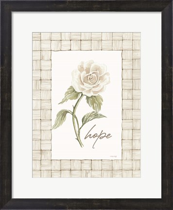 Framed Hope Flower Print