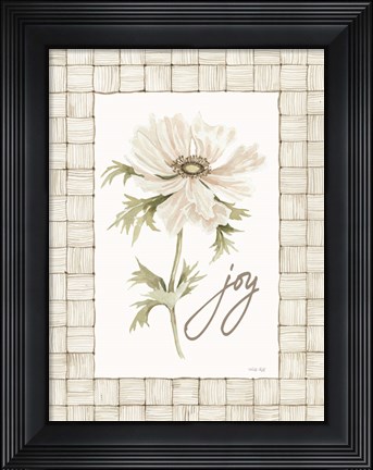 Framed Joy Flower Print