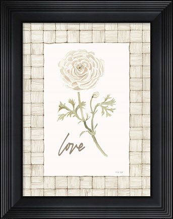 Framed Love Flower Print