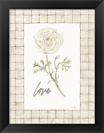 Framed Love Flower Print