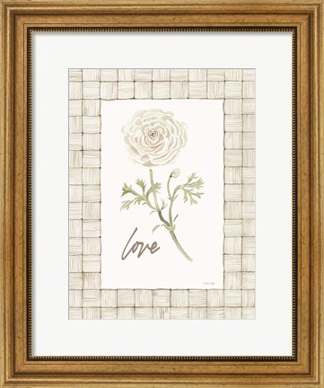 Framed Love Flower Print