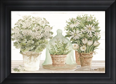 Framed Potting Table Print