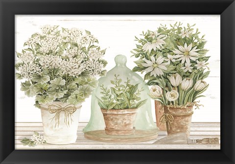 Framed Potting Table Print