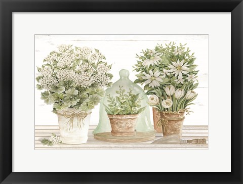 Framed Potting Table Print