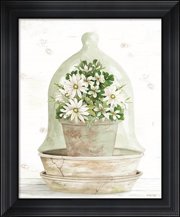 Framed Floral Cloche II Print