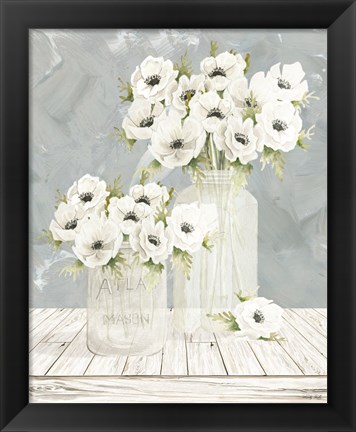 Framed Poppin&#39; Florals Print
