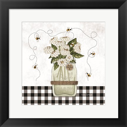 Framed Bee Blessed Print