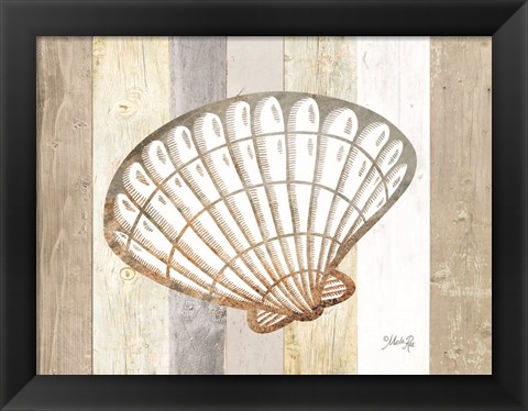 Framed Coastal Shell II Print