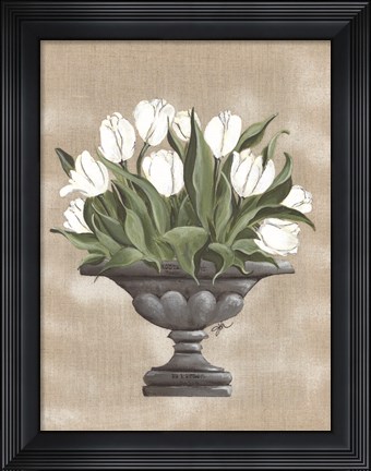 Framed Tulip Urn Print