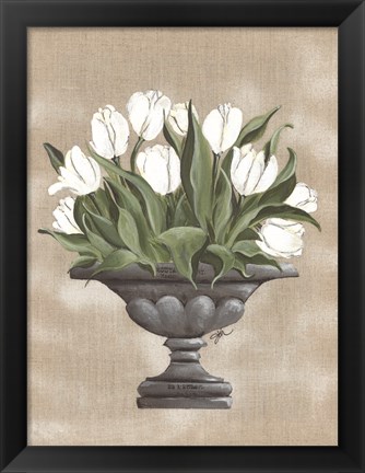 Framed Tulip Urn Print