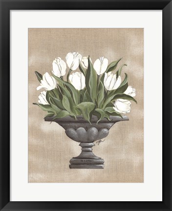 Framed Tulip Urn Print