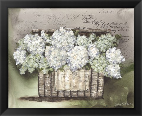 Framed Vintage Floral Basket Print