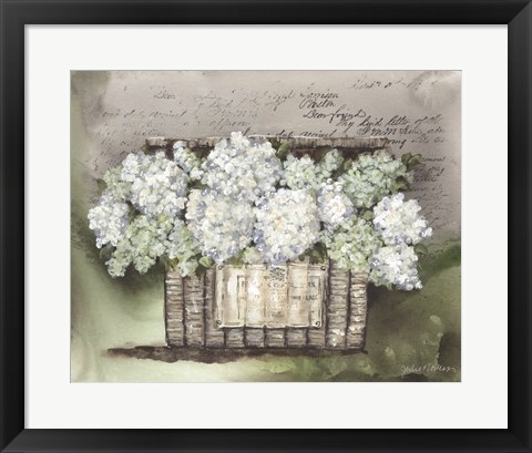 Framed Vintage Floral Basket Print