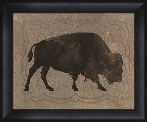 Framed Buffalo Impression 1 Print