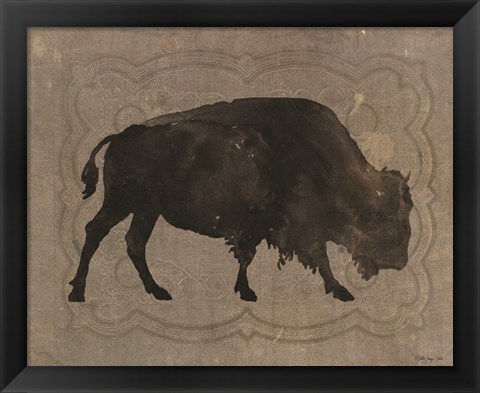 Framed Buffalo Impression 1 Print