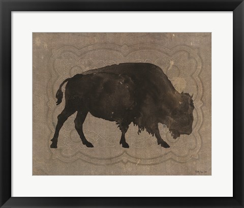 Framed Buffalo Impression 1 Print