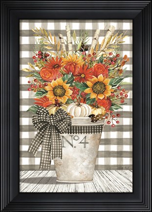 Framed No. 4 Autumn Floral Arrangement Print