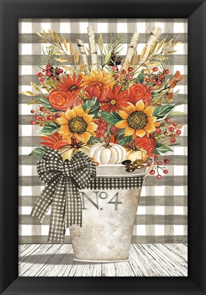 Framed No. 4 Autumn Floral Arrangement Print