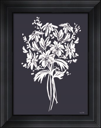 Framed Blues in Blossom III Print