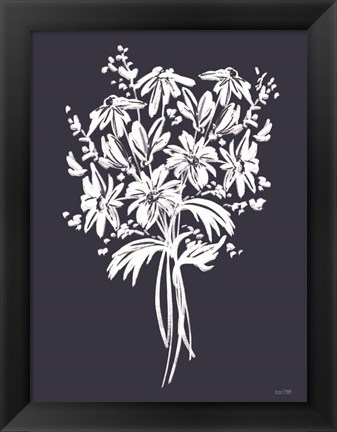 Framed Blues in Blossom III Print