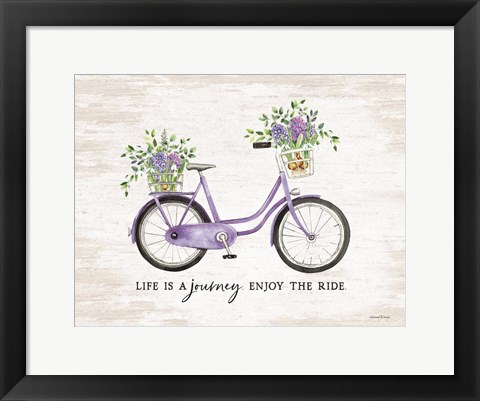 Framed Enjoy the Ride Print