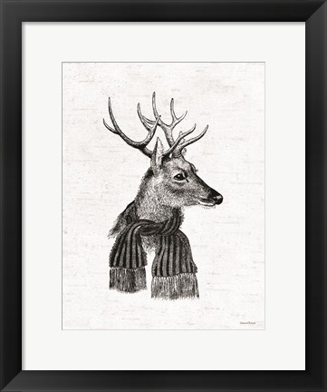 Framed Holiday Reindeer Print